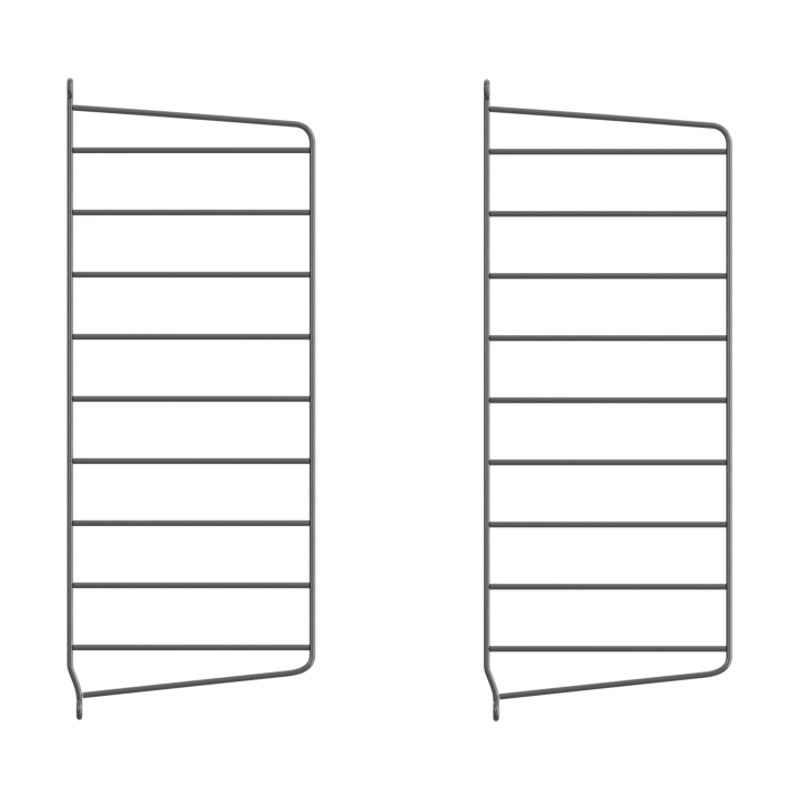 Panel de pared String - Mörkgrå, 50x20 cm, set de 2 - String