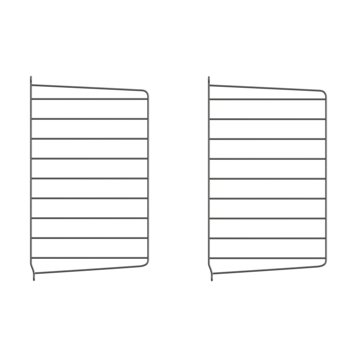 Panel de pared String - Mörkgrå, 50x30 cm, set de 2 - String