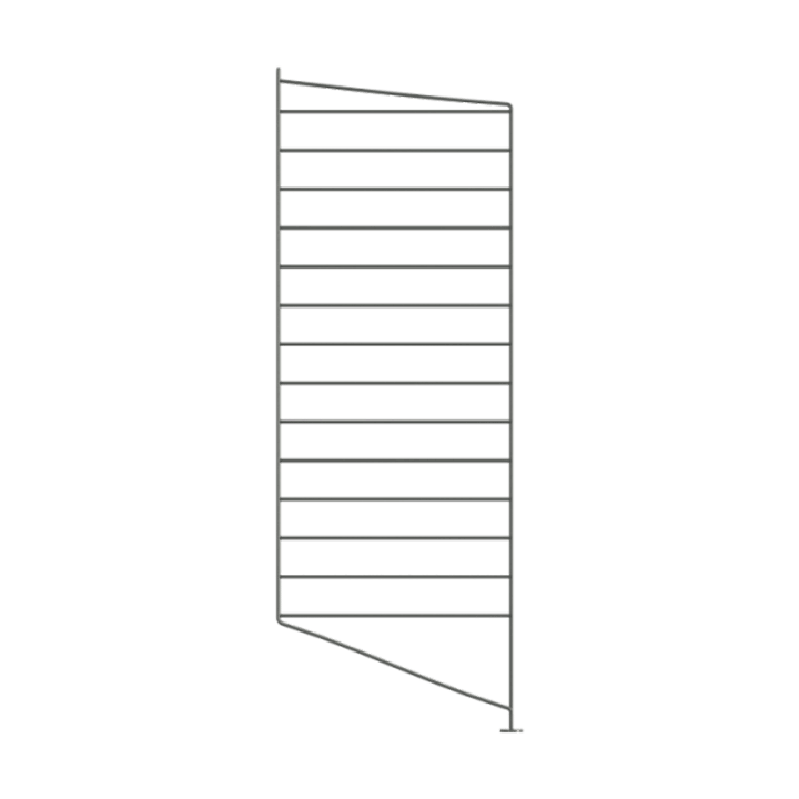 Panel de suelo String - Mörkgrå, 85x30 cm, 1 unidad - String