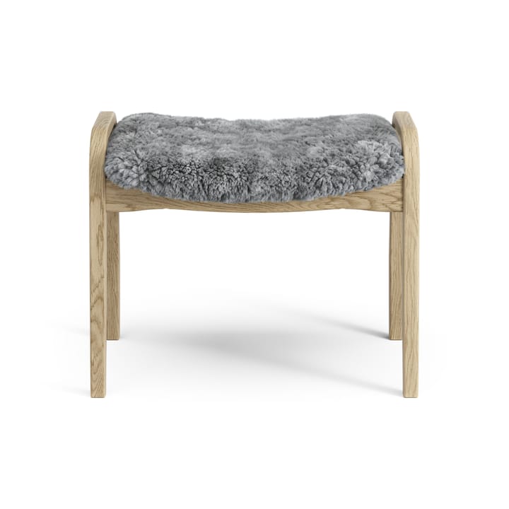 Reposapiés infantil Lamini roble lacado/piel de oveja, Scandinavian Grey (gris) Swedese