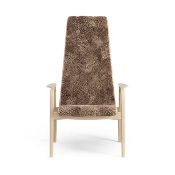 Sillón infantil Lamini haya lacada/piel de oveja - Sahara (marrón turrón) - Swedese