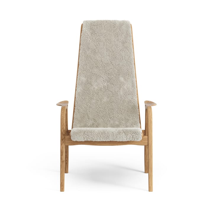 Sillón Lamino roble aceitado/piel de oveja, Moonlight (beige) Swedese