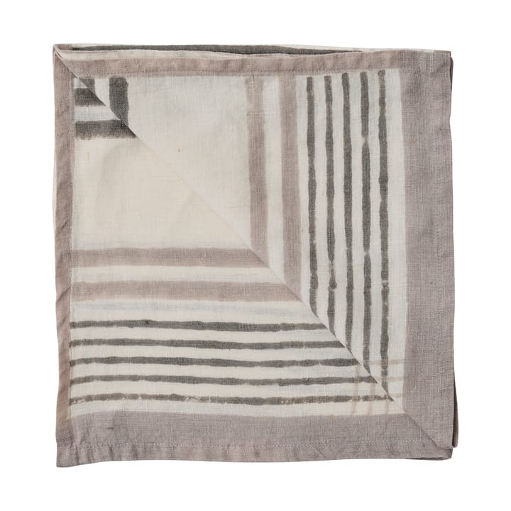 Servilleta Ella 50x50 cm - Grey checkered - Tell Me More