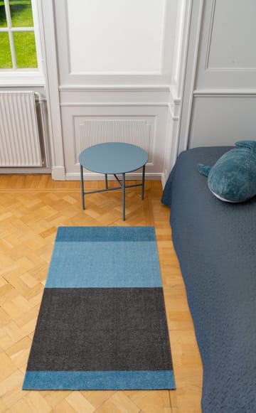 Alfombra Stripes by tica, horizontal - Blue-steel grey, 67x120 cm - tica copenhagen