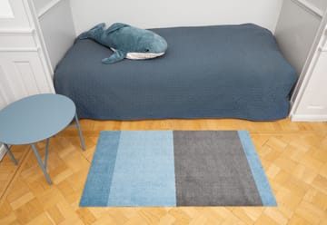 Alfombra Stripes by tica, horizontal - Blue-steel grey, 67x120 cm - tica copenhagen