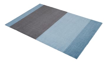 Alfombra Stripes by tica, horizontal - Blue-steel grey, 90x130 cm - tica copenhagen