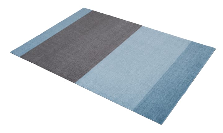 Alfombra Stripes by tica, horizontal - Blue-steel grey, 90x130 cm - tica copenhagen