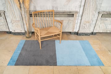 Alfombra Stripes by tica, horizontal - Blue-steel grey, 90x200 cm - tica copenhagen