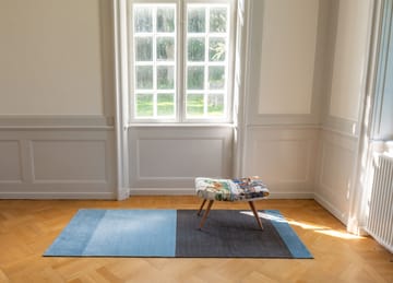 Alfombra Stripes by tica, horizontal - Blue-steel grey, 90x200 cm - tica copenhagen