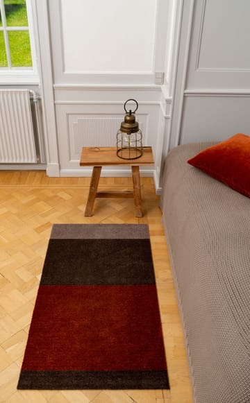 Alfombra Stripes by tica, horizontal - Brown-terrakotta 67x120 cm - tica copenhagen