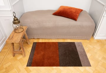 Alfombra Stripes by tica, horizontal - Brown-terrakotta 67x120 cm - tica copenhagen