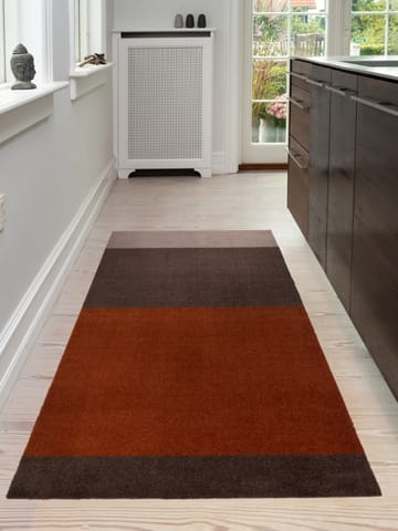 Alfombra Stripes by tica, horizontal - Brown-terrakotta 90x200 cm - tica copenhagen