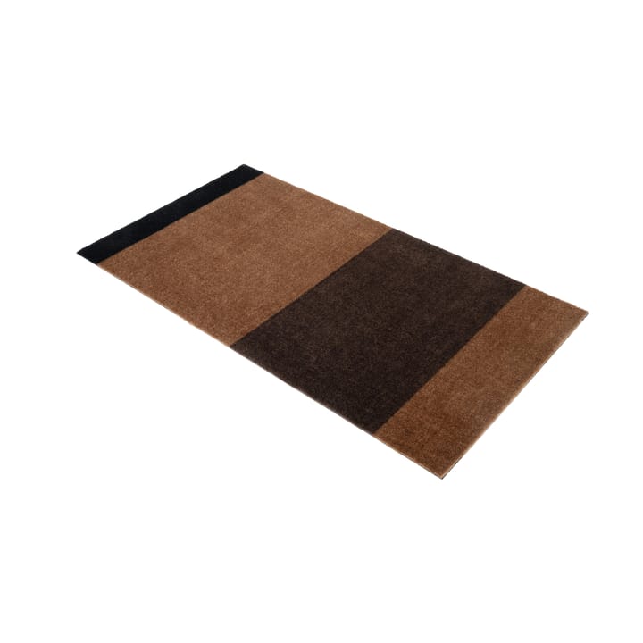 Alfombra Stripes by tica, horizontal, Cognac-dark brown-black, 67x120 cm tica copenhagen