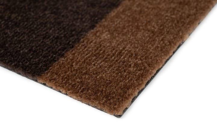 Alfombra Stripes by tica, horizontal, Cognac-dark brown-black, 67x120 cm tica copenhagen