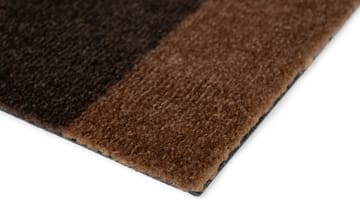 Alfombra Stripes by tica, horizontal - Cognac-dark brown-black, 90x130 cm - tica copenhagen