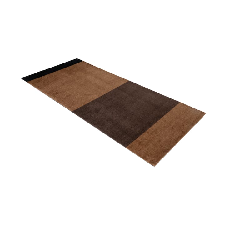 Alfombra Stripes by tica, horizontal, Cognac-dark brown-black, 90x200 cm tica copenhagen