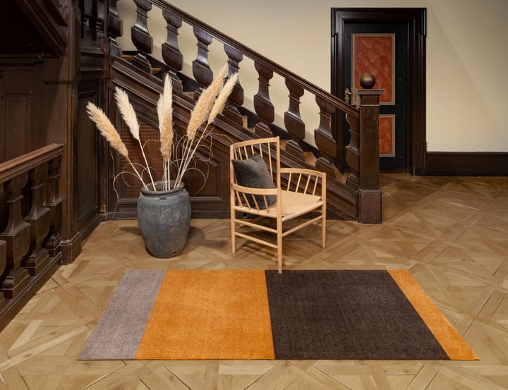 Alfombra Stripes by tica, horizontal - Dijon-brown-sand, 90x200 cm - tica copenhagen