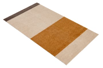 Alfombra Stripes by tica, horizontal - Ivory-dijon-brown, 67x120 cm - tica copenhagen