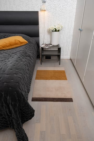 Alfombra Stripes by tica, horizontal - Ivory-dijon-brown, 67x120 cm - tica copenhagen