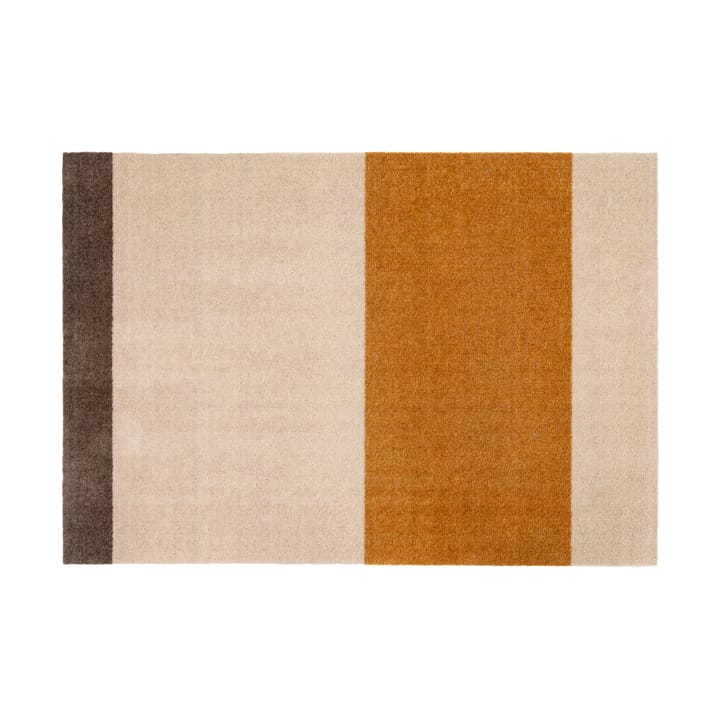 Alfombra Stripes by tica, horizontal - Ivory-dijon-brown, 90x130 cm - tica copenhagen