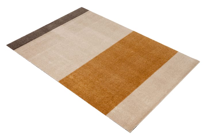 Alfombra Stripes by tica, horizontal - Ivory-dijon-brown, 90x130 cm - tica copenhagen