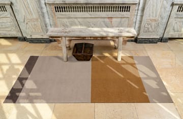 Alfombra Stripes by tica, horizontal - Ivory-dijon-brown, 90x200 cm - tica copenhagen