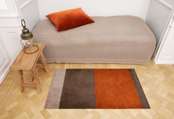 Felpudo Stripes by tica, horizontal, Brown-terrakotta, 60x90 cm tica copenhagen