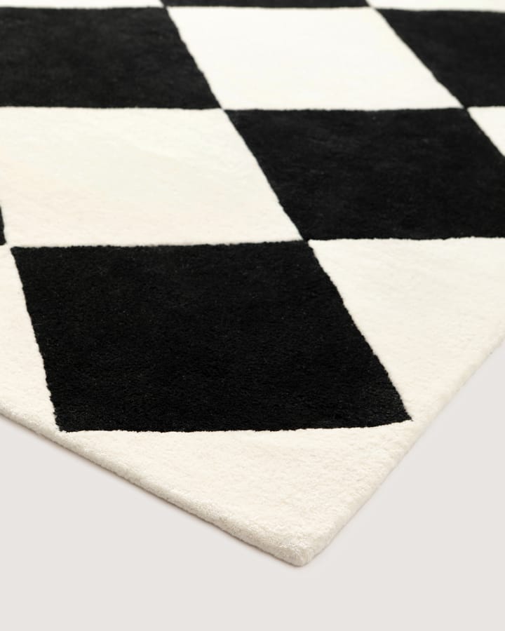 Alfombra de lana Tenman 170x240 cm, Black-white Tinted