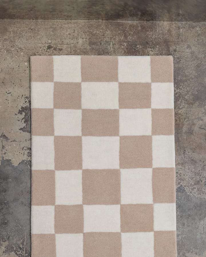 Alfombra de recibidor de lana Hafstrom 80x250 cm, Beige-white Tinted