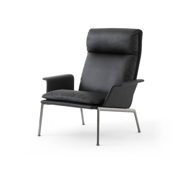 Sillón lounge Muno LN17 High back - Dark chrome-Black - &Tradition