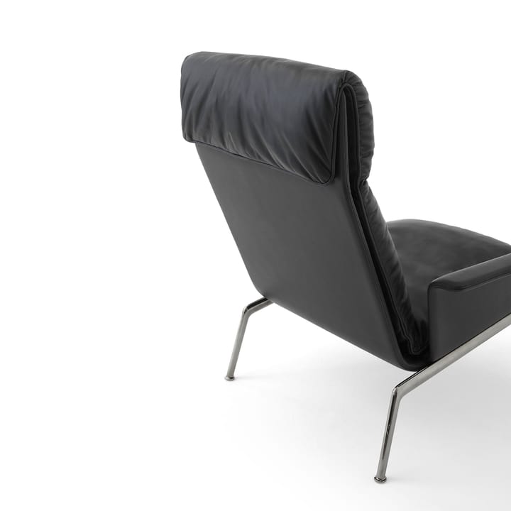 Sillón lounge Muno LN17 High back, Dark chrome-Black &Tradition