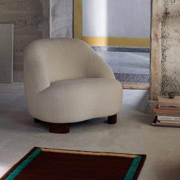 Sillón Margas LC1 - Karakorum 001 blanco-patas de nogal - &Tradition