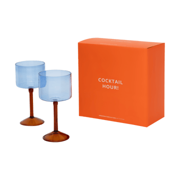 Set de regalo de copas de gin tonic Urban Nature Culture, 2-pack - Blue - URBAN NATURE CULTURE