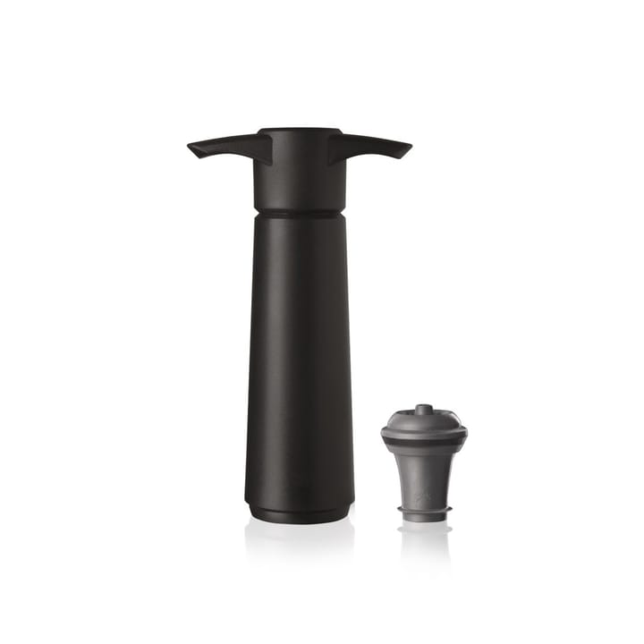 Tapón para vino y bomba de vacío - Negro - Vacuvin