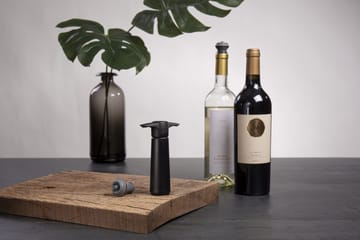 Tapón para vino y bomba de vacío - Negro - Vacuvin