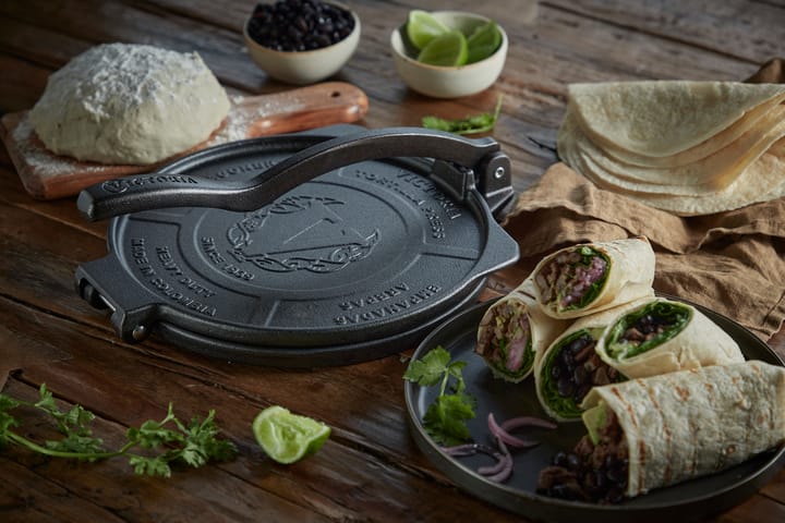 Prensa para tortillas Heavy duty Ø25 cm - Negro - Victoria