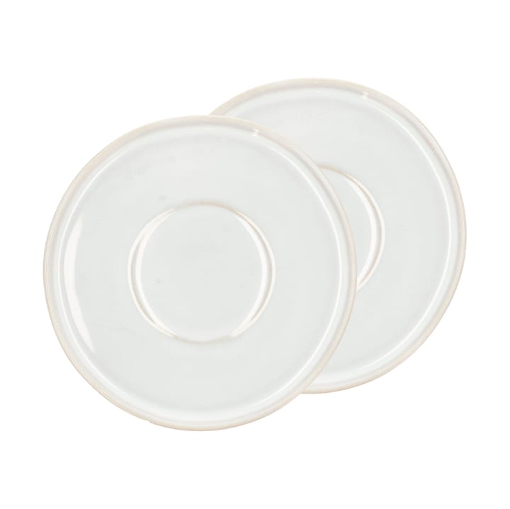 Platillos de té Styles Ø13 cm, 2-pack - Cream white - Villa Collection