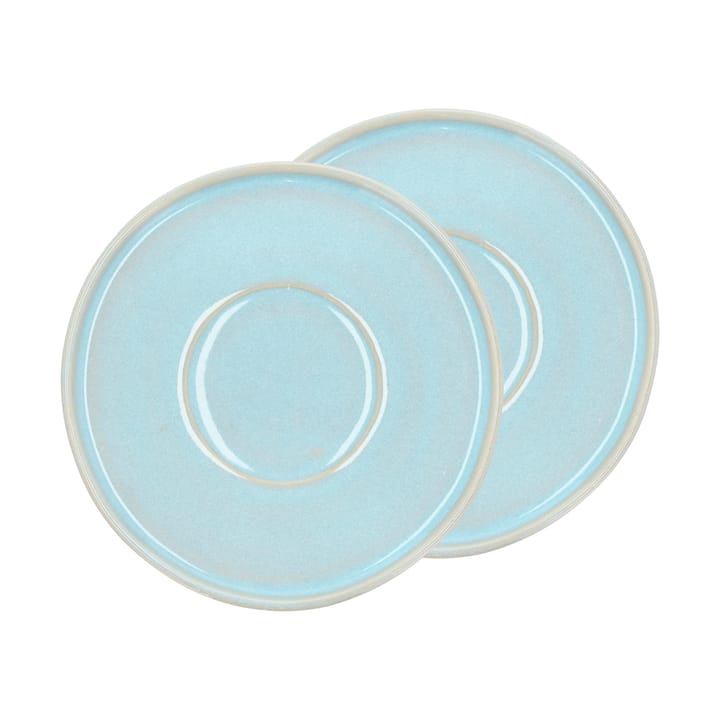 Platillos de té Styles Ø13 cm, 2-pack - Light blue - Villa Collection