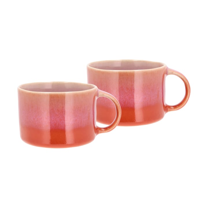 Tazas con asa Styles 16 cl, 2-pack - Lila-orange - Villa Collection