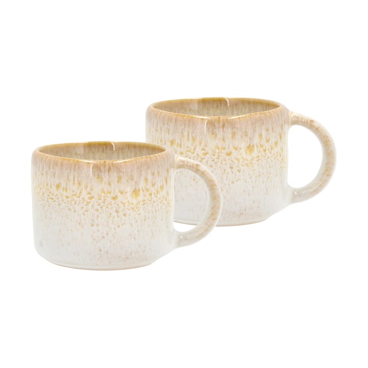 Tazas de espresso Styles 8 cl, 2-pack - Creme-sand - Villa Collection