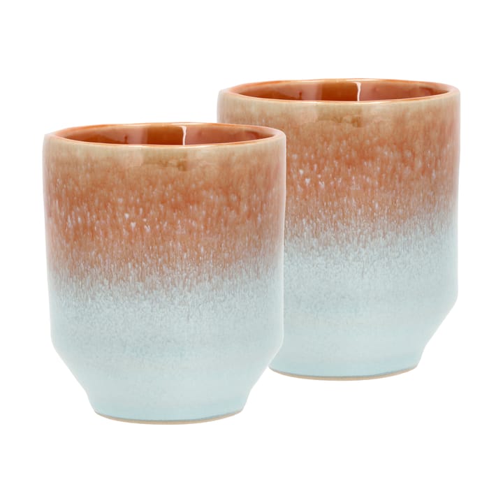 Tazas Styles 18 cl, 2-pack - Blue-amber - Villa Collection