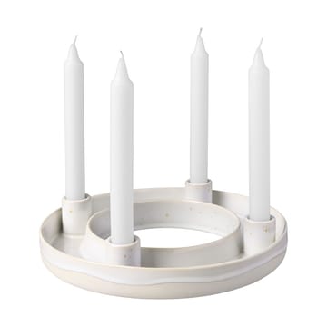 Candelabro de Adviento Winter Glow Ø26 cm - Blanco-beige - Villeroy & Boch