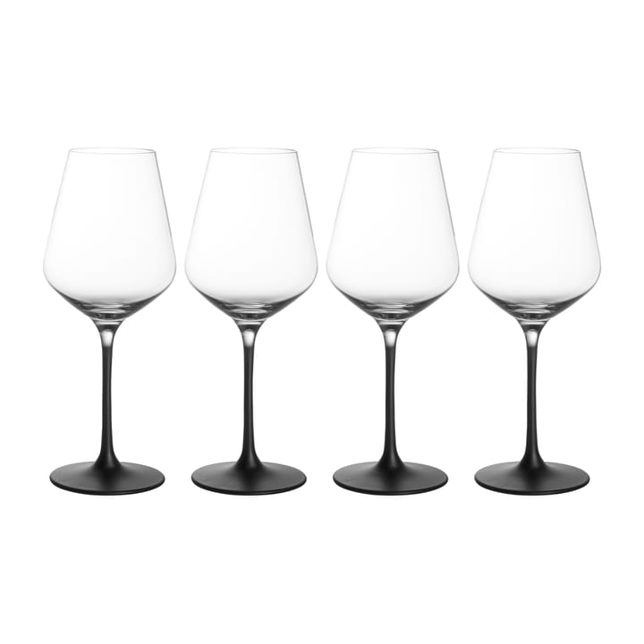 Copas de vino blanco Manufacture Rock 38 cl, 4-pack - transparente-negro - Villeroy & Boch