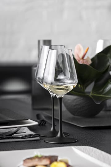 Copas de vino blanco Manufacture Rock 38 cl, 4-pack - transparente-negro - Villeroy & Boch