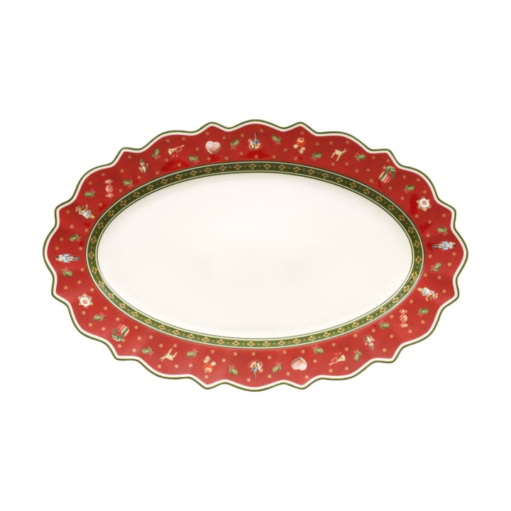 Fuente de servir ovalada Toy's Delight 31x50 cm - Blanco-rojo - Villeroy & Boch