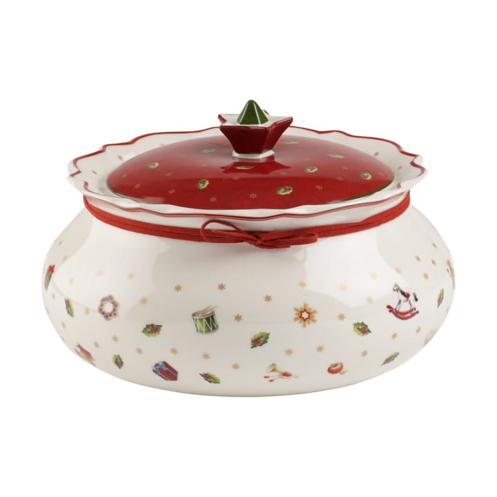 Tarro con tapa Toy's Delight M, 1,9 L - Blanco-rojo - Villeroy & Boch