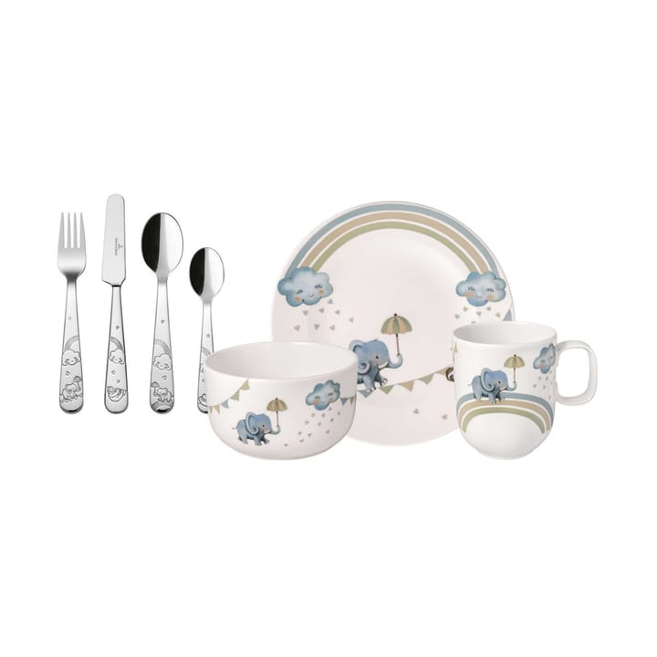 Vajilla y cubiertos infantil Walk like an Elephant - 7 piezas - Villeroy & Boch