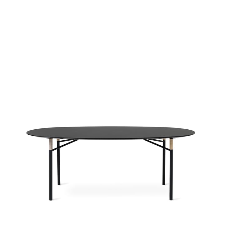 Mesa Affinity 108x200 cm - Black, ellipse - Warm Nordic