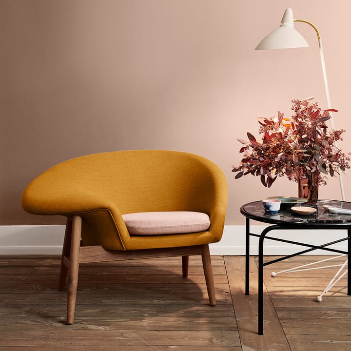 Sillón Fried Egg, Dark ochre-pale rose Warm Nordic