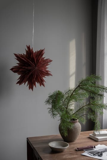 Estrella de Adviento Oslo Ø44 cm - Red ochre - Watt & Veke